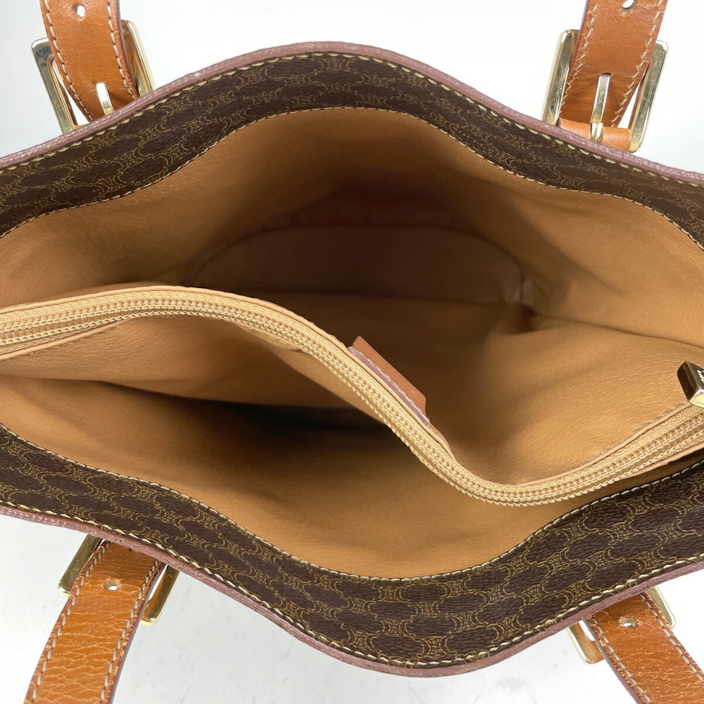 Celine Macadam Pattern Tote Handbag Brown - image 7